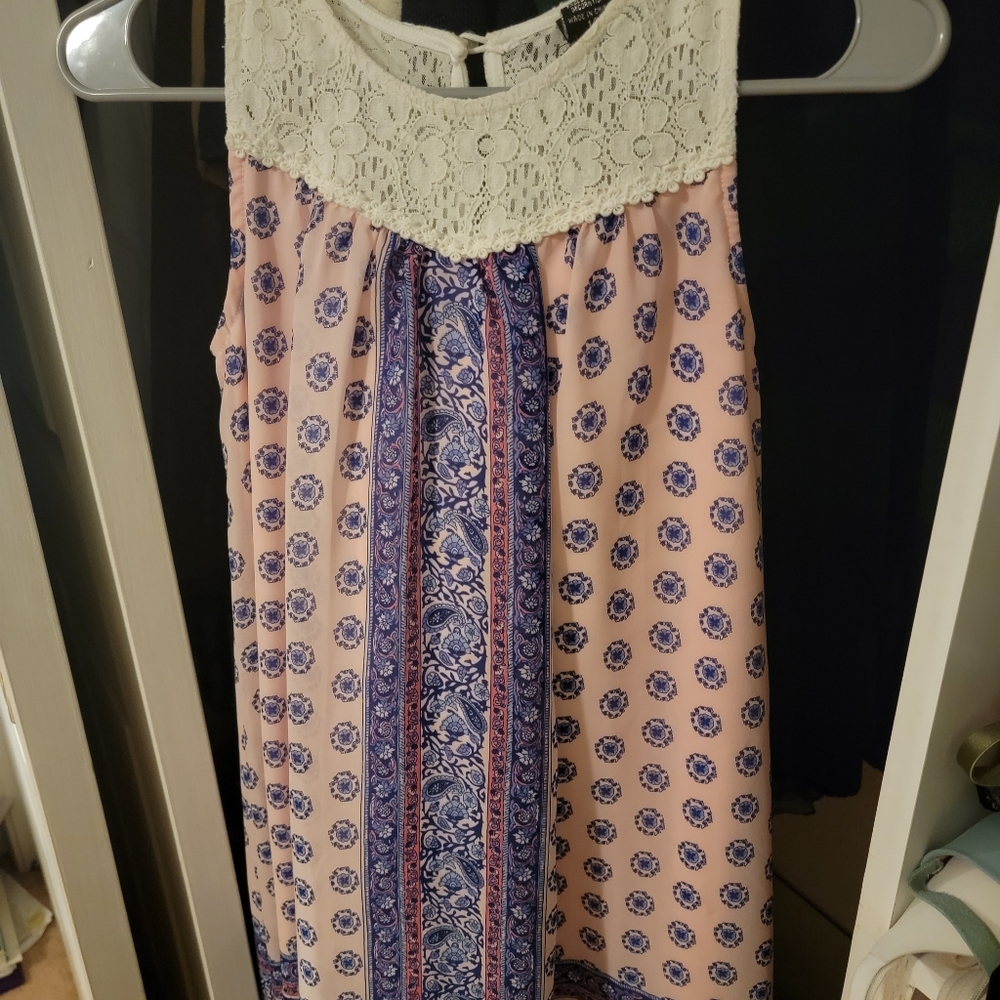 Colorful print dress